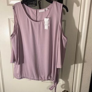 New York & Company blouse size Large. It’s soft lilac color, new with tags.